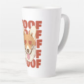 Tasse Latte CORGI AMOUR ouah (Angle droit)