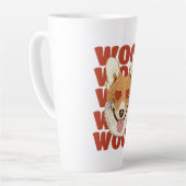 Tasse Latte CORGI AMOUR ouah (Angle gauche)