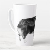 Tasse Latte Corgi Spark in Snowlight (Angle gauche)