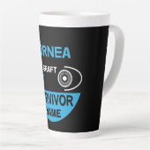 Tasse Latte Cornea Graft Survivant de la transplantation de co (Angle droit)