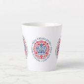 Tasse Latte Coronation du roi Charles III (Devant)