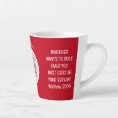 Tasse Latte Coronation Red KING CHARLES III (Droite)