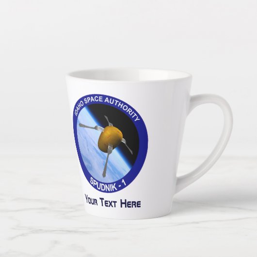 Tasse Latte Correctif de la mission satellite Idaho Spudnik (Droite)
