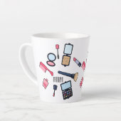 Tasse Latte Cosmétique / maquillage illustration (Angle gauche)