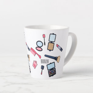 Tasse Latte Cosmétique / maquillage illustration