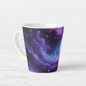 Tasse Latte Cosmic Galaxy Nebula Abstract Space Art Design (Angle gauche)