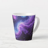 Tasse Latte Cosmic Galaxy Nebula Abstract Space Art Design (Angle droit)