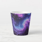 Tasse Latte Cosmic Galaxy Nebula Abstract Space Art Design (Devant)