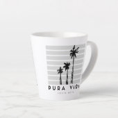 Tasse Latte Costa Rica Pura Vida Palm Tree Coffee (Angle droit)