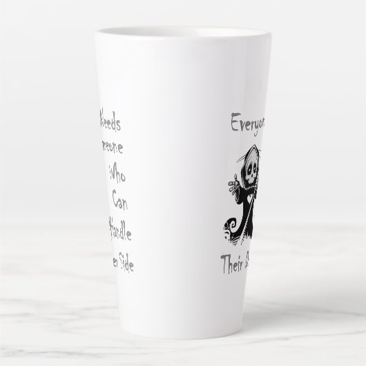 Tasse Latte Côté foncé (Devant)