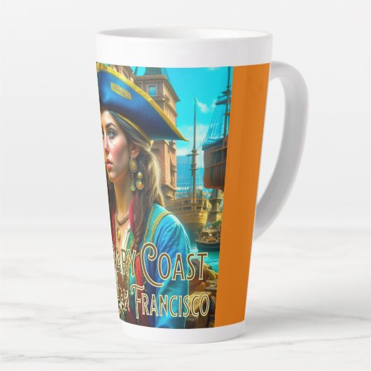 Tasse Latte Côte sauvage de Barbary - San Francisco Cafe Latte (Angle droit)