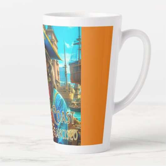 Tasse Latte Côte sauvage de Barbary - San Francisco Cafe Latte (Droite)