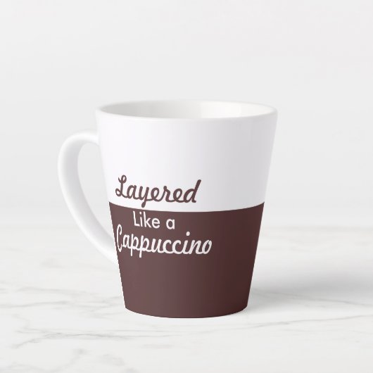 Tasse Latte Couché comme un cappuccino (Angle gauche)
