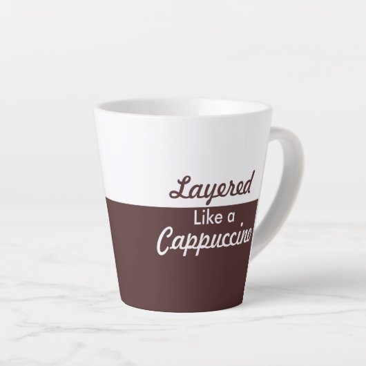 Tasse Latte Couché comme un cappuccino (Angle droit)