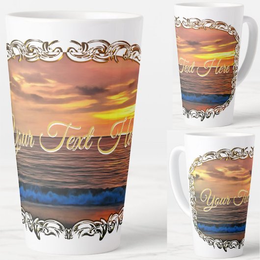 Tasse Latte Coucher de soleil 1577
