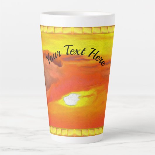 Tasse Latte Coucher de soleil 2443 (Devant)