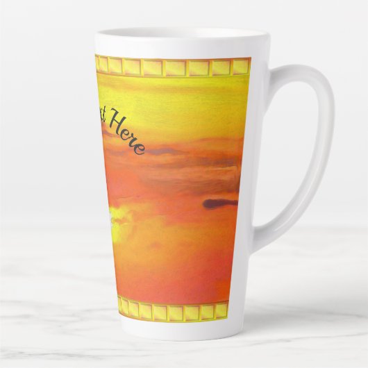 Tasse Latte Coucher de soleil 2443 (Droite)