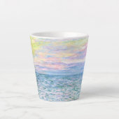 Tasse Latte Coucher de soleil à Pourville par Claude Monet (Devant)