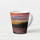 Tasse Latte Coucher de soleil à Praia, Cap Vert (Angle droit)