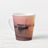 Tasse Latte Coucher de soleil à Zanzibar (Angle gauche)