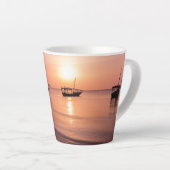 Tasse Latte Coucher de soleil à Zanzibar (Angle droit)