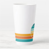 Tasse Latte Coucher de soleil rétro 70 (Devant)