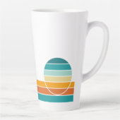 Tasse Latte Coucher de soleil rétro 73 (Droite)