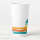 Tasse Latte Coucher de soleil rétro 74 (Devant)