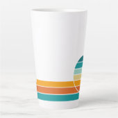 Tasse Latte Coucher de soleil rétro 77 (Devant)