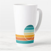 Tasse Latte Coucher de soleil rétro 78 (Angle droit)