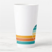 Tasse Latte Coucher de soleil rétro 78 (Devant)