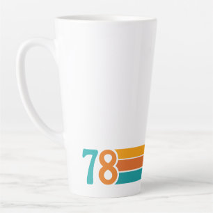 Tasse Latte Coucher de soleil rétro 78