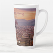 Tasse Latte Coucher de soleil sur Florence, Italie (Droite)