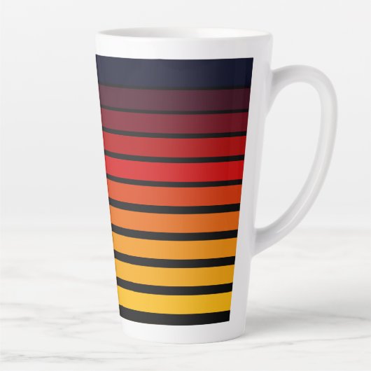 Tasse Latte Coucher du soleil (Droite)