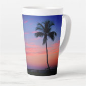 Tasse Latte Coucher du soleil de latte (Angle droit)