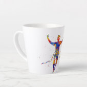 Tasse Latte Couleur d'aquarelle (Angle gauche)