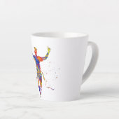 Tasse Latte Couleur d'aquarelle (Angle droit)