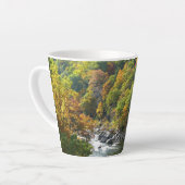 Tasse Latte Couleur d'automne dans le parc d'état d'Ohiopyle (Angle gauche)