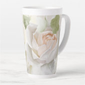 TASSE LATTE COULEUR D'EAU ROSE BLANCHE (Angle droit)