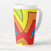 Tasse Latte Couleurs arc-en-ciel (Angle droit)