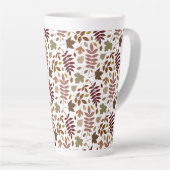 Tasse Latte Couleurs d'automne du Motif rpt Feuille déchiré su (Angle droit)