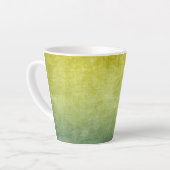 Tasse Latte Couleurs de Grunge - Jaune & Bleu (Angle gauche)