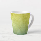 Tasse Latte Couleurs de Grunge - Jaune & Bleu (Angle droit)