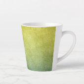 Tasse Latte Couleurs de Grunge - Jaune & Bleu (Droite)