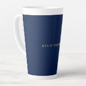 Tasse Latte Couleurs d'or bleu professionnel tendance moderne  (Angle gauche)