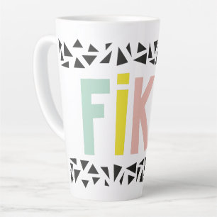 Tasse Latte Couleurs Fika Noir