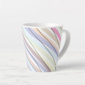 Tasse Latte Couleurs pastel ondulées (Angle droit)
