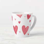 Tasse Latte coupe coeur (Angle droit)
