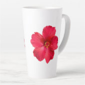 Tasse Latte Coupe de café avec Hibiscus (Angle droit)