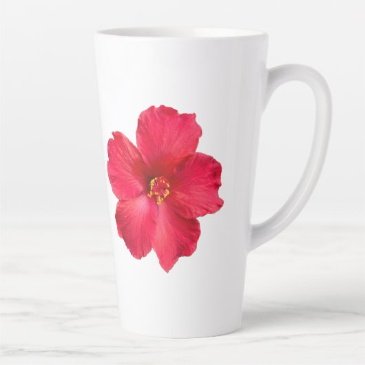 Tasse Latte Coupe de café avec Hibiscus (Droite)